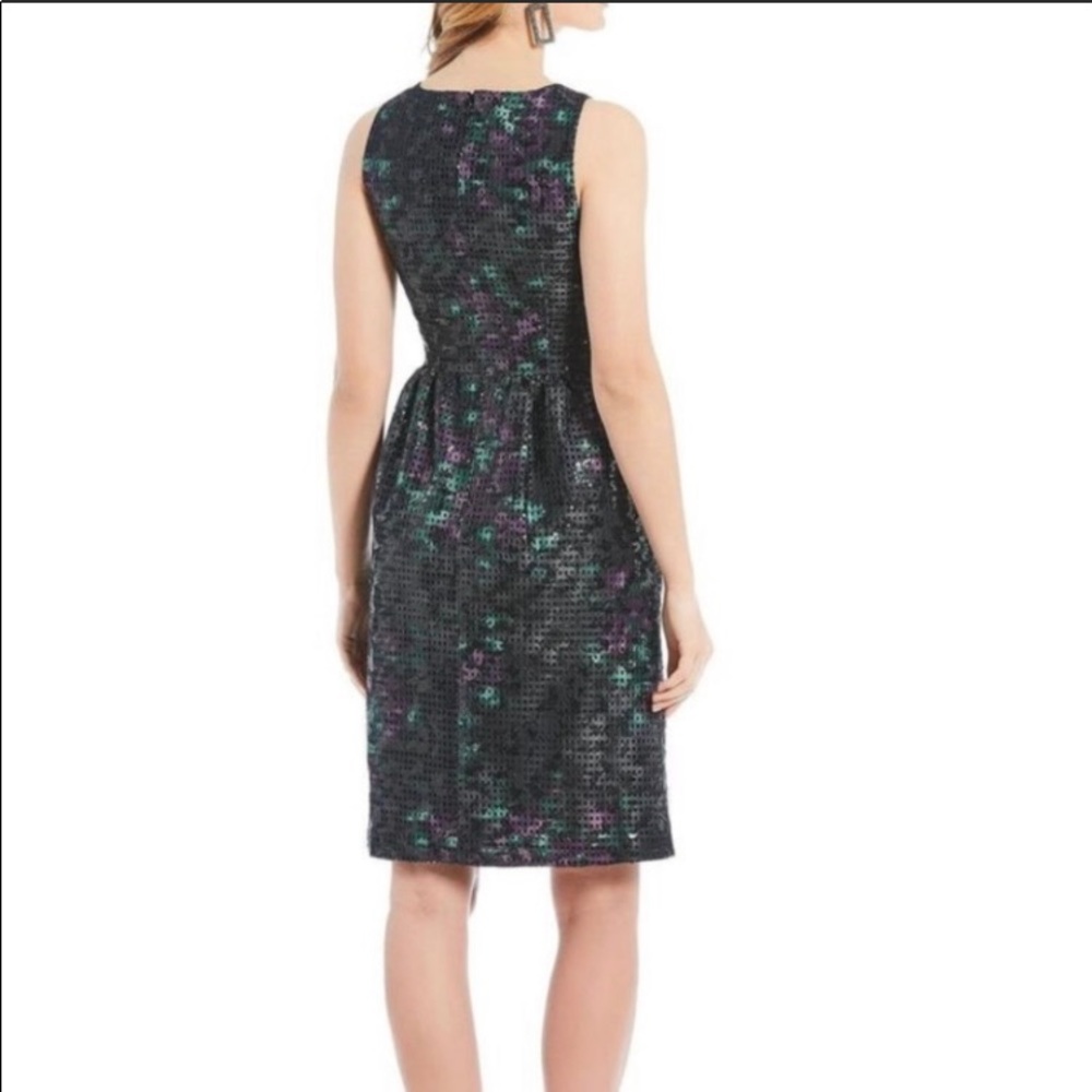 NWT Trina Turk Petunia Lattice Sequins Midi Dress
